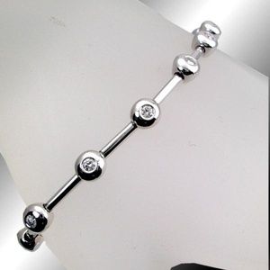 Diamond Bracelet .61TDW 14KT White Gold